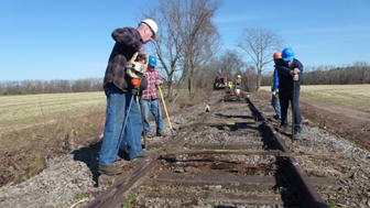 Rails to the Catskills, working on the tracks